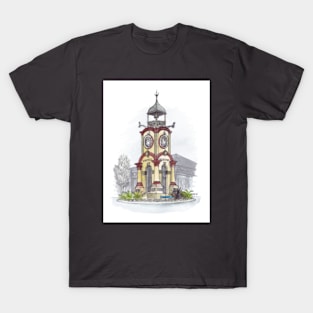 Hokitika Clocktower Watercolour T-Shirt